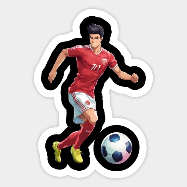 Football Run Kick Goal Sticker by animegirlnft